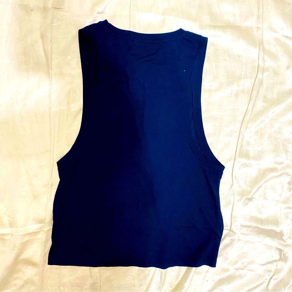 Ivy Park Womens Navy Blue Muscle Tank Size XS Beyoncé Line - Picture 3 of 5
